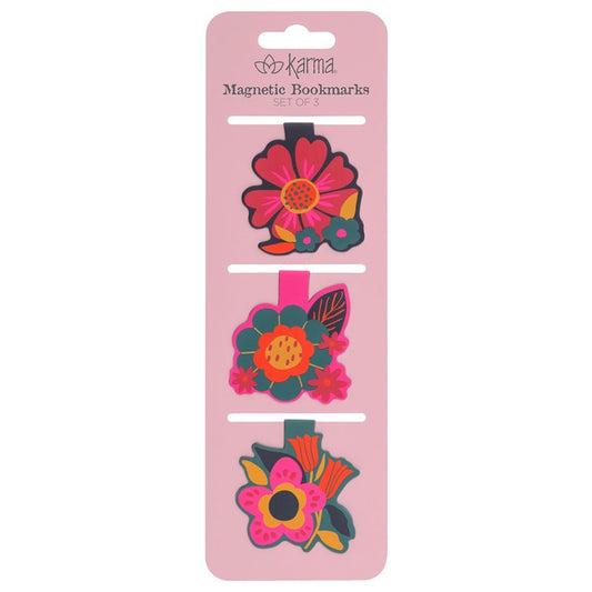 Floral Magnetic Bookmark Set