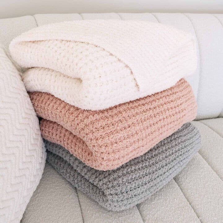 CuddleLane™ Luxe Waffle Blanket