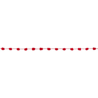 8mm Wired Pom Pom Ribbon