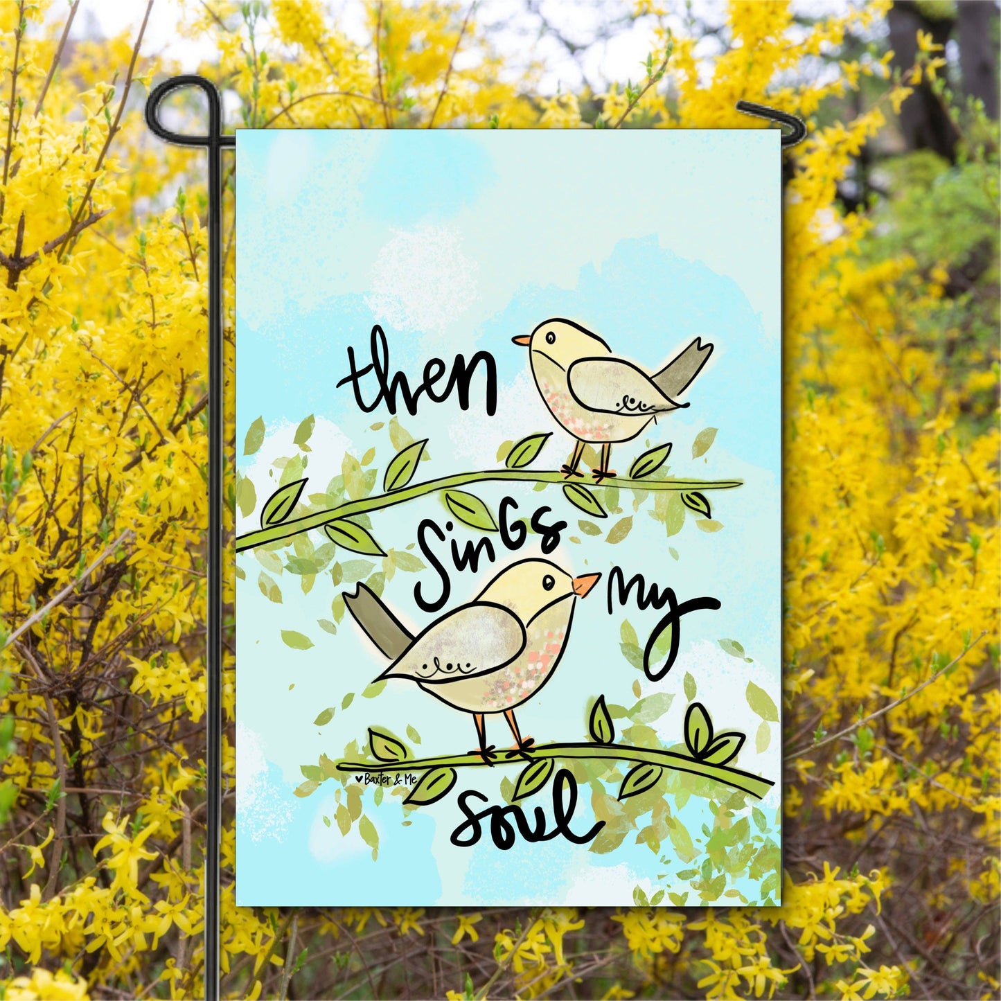 Then Sings my Soul Birds Garden Flag