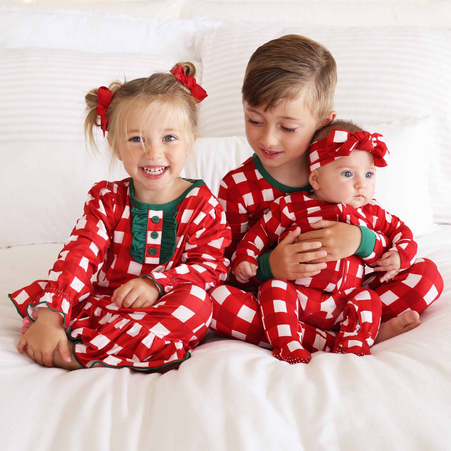 Christmas Bamboo Zipper Footies