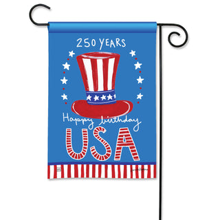 America's 250 Birthday Garden Flag