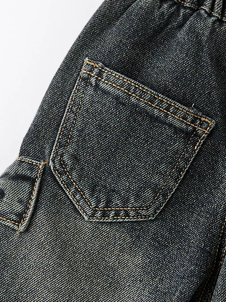 Girls Bow Stretch Jeans