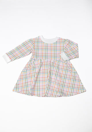 Aj Plaid Sweatshirt Dress