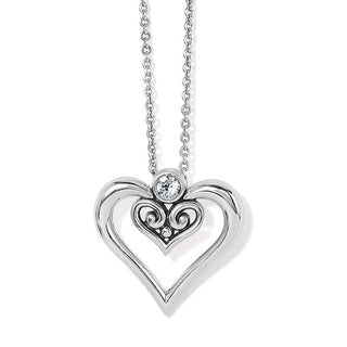 Brighton Necklaces Alcazar Duet Heart Necklace