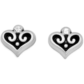 Brighton Women's Earrings Alcazar Heart Mini Post Earrings