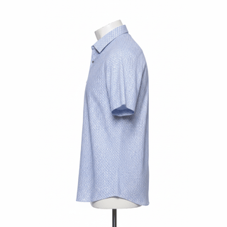 Alexandria SS Medall shirt side view showing tailored athletic fit