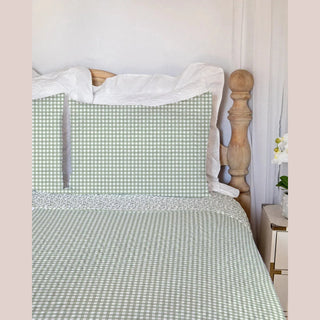 Ida Mae Home Blankets Anthia Gingham Sage Quilt