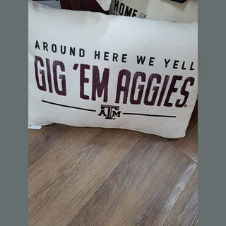 The Little Birdie Pillows A&M Around here Pillow