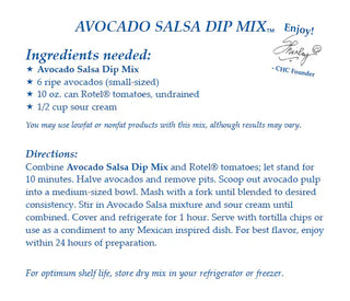 Country Home Creations Snacks Avocado Salsa Dip Mix