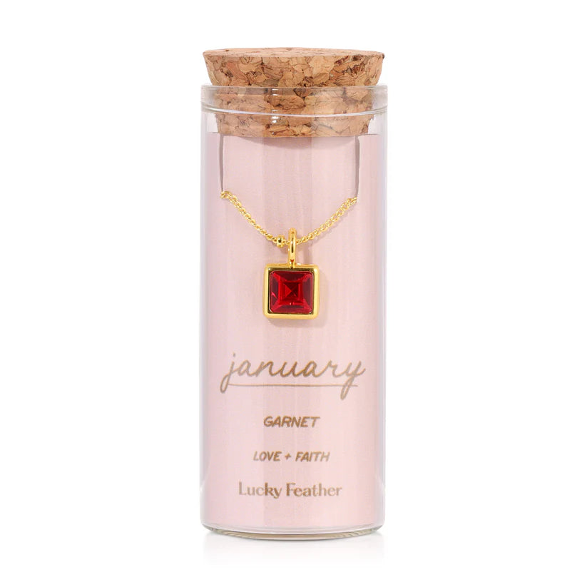 New Birthstone Bottle Necklace