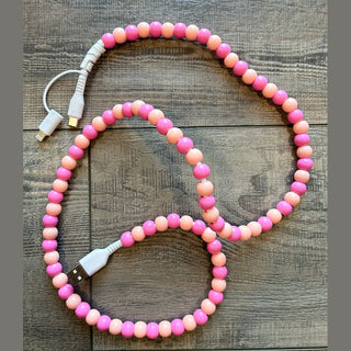 JILLIAN INK LLC Electronics Beaded Phone Charger with Dual Cables