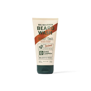 Duke Cannon Big Bourbon Beard Wash with Buffalo Trace, Oak Barrel scent, 6 fl oz tube