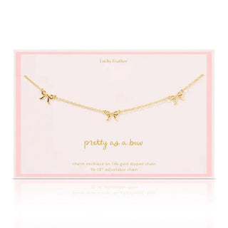 Lucky Feather Women's Necklaces Beautiful Bow Necklace