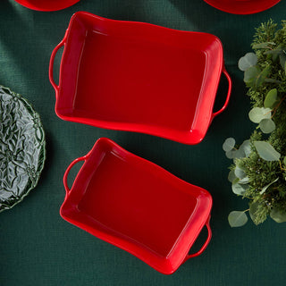 Berry Red Rectangular Baker