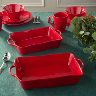 Berry Red Rectangular Baker