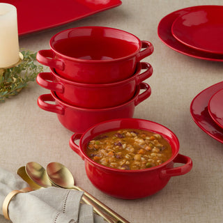 Berry Red Soup Crock