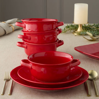 Berry Red Soup Crock