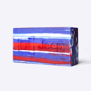 Duke Cannon Big Ass Brick of Soap in red, white, and blue Jeep National colorway