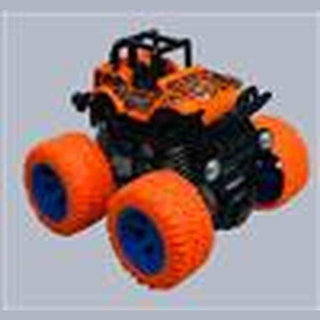 Toy monster truck with large wheels 