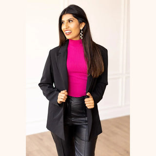 Southern Grace Women's Tops Black Blazer