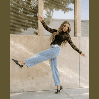 Indie & Co. | Women's Apparel Women's Tops Black Floral Lace Top