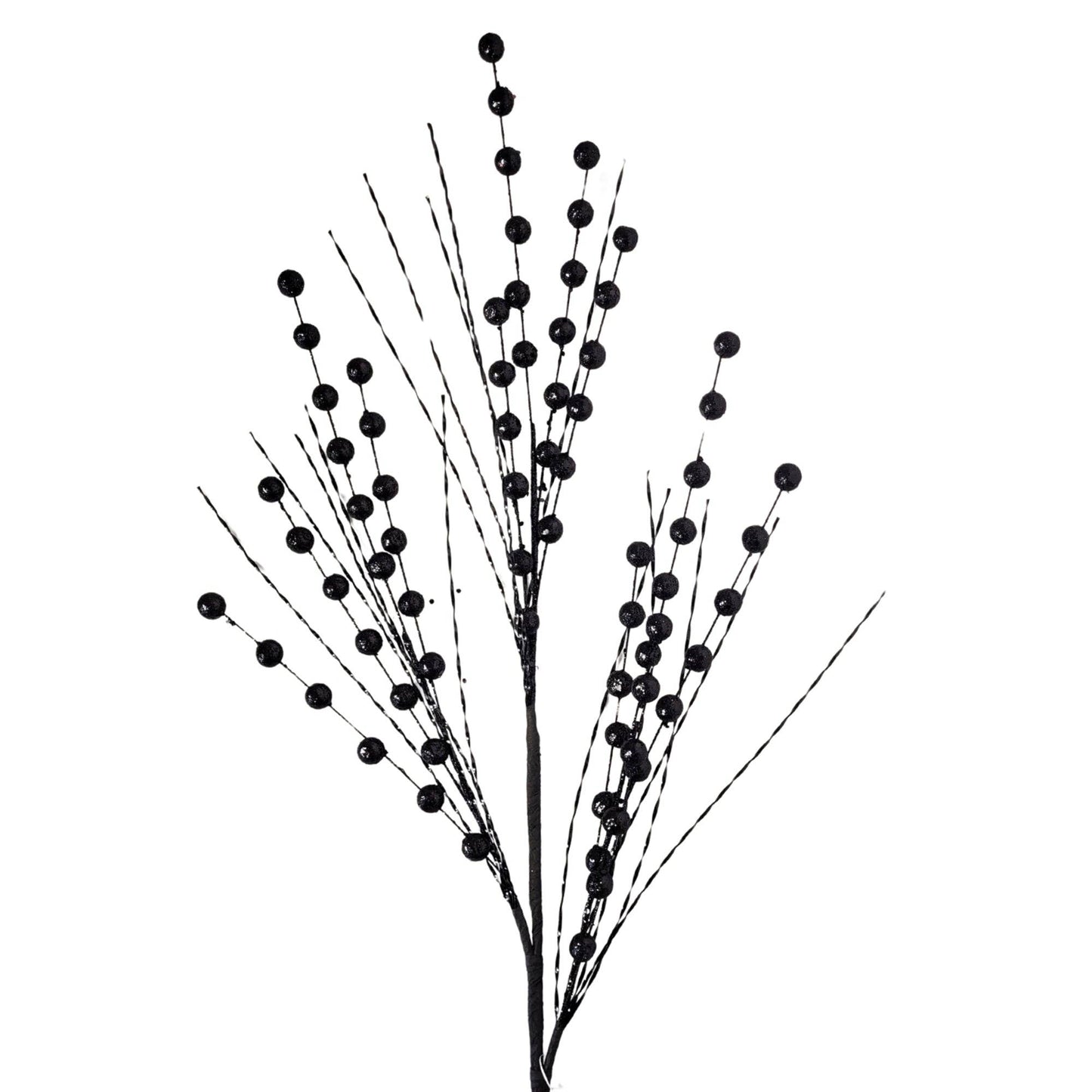 black gliter spray for a christmas tree