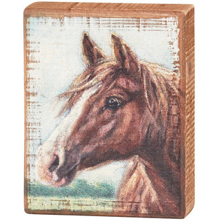 Primitives by Kathy Home Decor Block Sign Horse