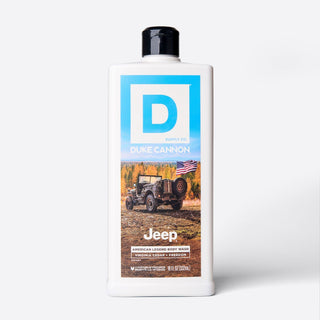 Duke Cannon Supply Co. Jeep American Legend Body Wash in Virginia Cedar and Freedom scent, 18 fl oz