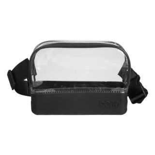 clear belt bag black