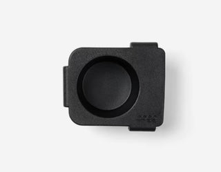 Black Bogg Bag Topper accessory with circular center cutout, top view