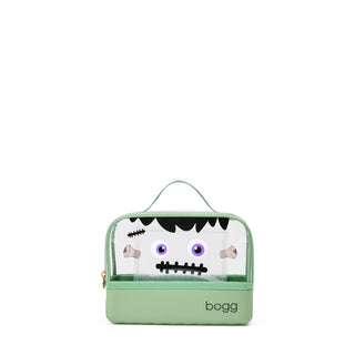 Bogg Bag clear green Frankenstein cosmetic bag with handle and zipper