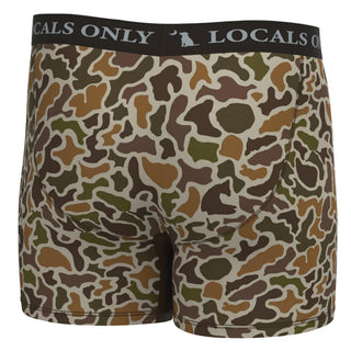 Local Boy Outfitters Locals Only boxer briefs in classic Localflage camouflage pattern with black waistband