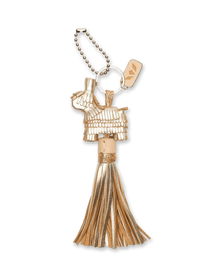 Gold tassel keychain