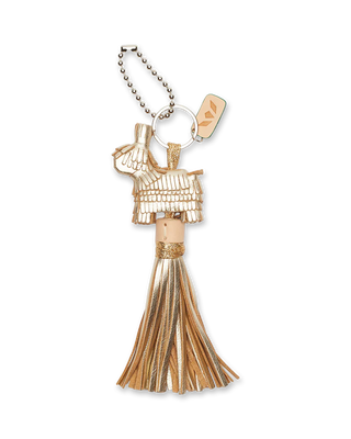Gold tassel keychain