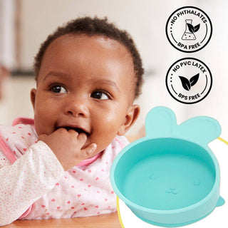 The Teething Egg Baby Goods BunnieBowl with Suction Cup