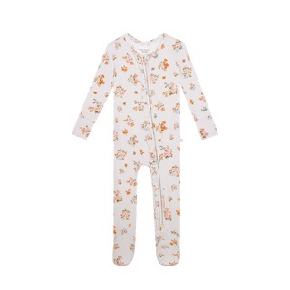 Footie Ruffled Zippered One Piece-Clemence