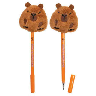 Geddes Stationary Capybara Plush Pen