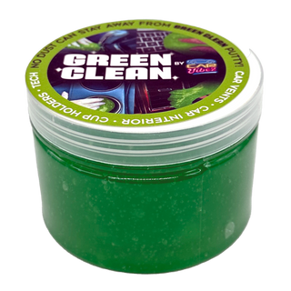 Green Clean by Car Vibez green cleaning putty slime in clear jar