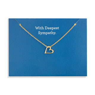 Demdaco Women's Necklaces W/Deepest Sympathy Card And Necklace Set