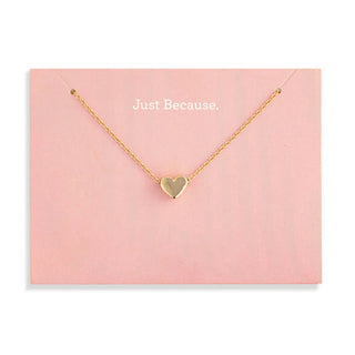 Demdaco Women's Necklaces Just Because Card And Necklace Set