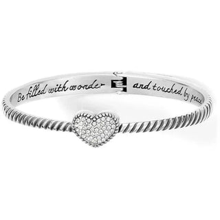 Brighton Women's Bracelets Celestia Heart Hinged Bangle