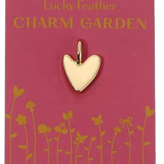 Lucky Feather Bracelets Organic Heart Charm Garden Charm