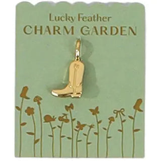 Lucky Feather Bracelets Cowboy Boot Charm Garden Charm