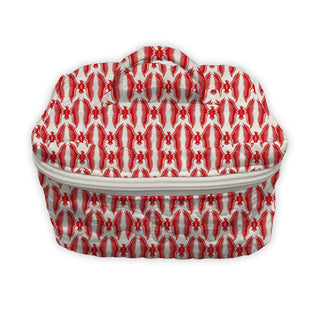 Chase Firebird Red Linen Travel Case