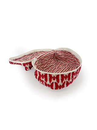 Chase Firebird Red Linen Travel Case