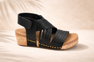 Corkys Good For You Sandals Black