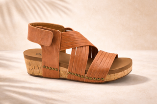 Corkys Good For You Sandals Cognac