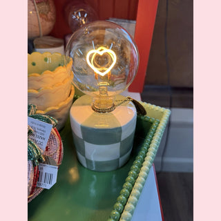 Checkered Ceramic LED Light