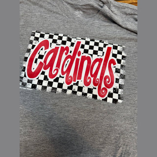 Texas True Threads Women's Tops Checkered Game Day Tee